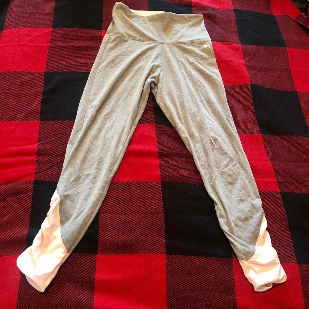 Pink Victoria’s Secret gray leggings pink xs